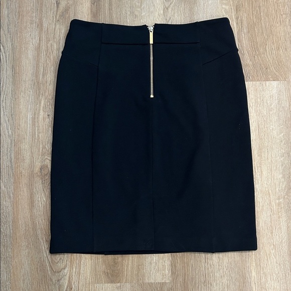 Michael Kors Black Skirt with Gold Zipper - Picture 3 of 6